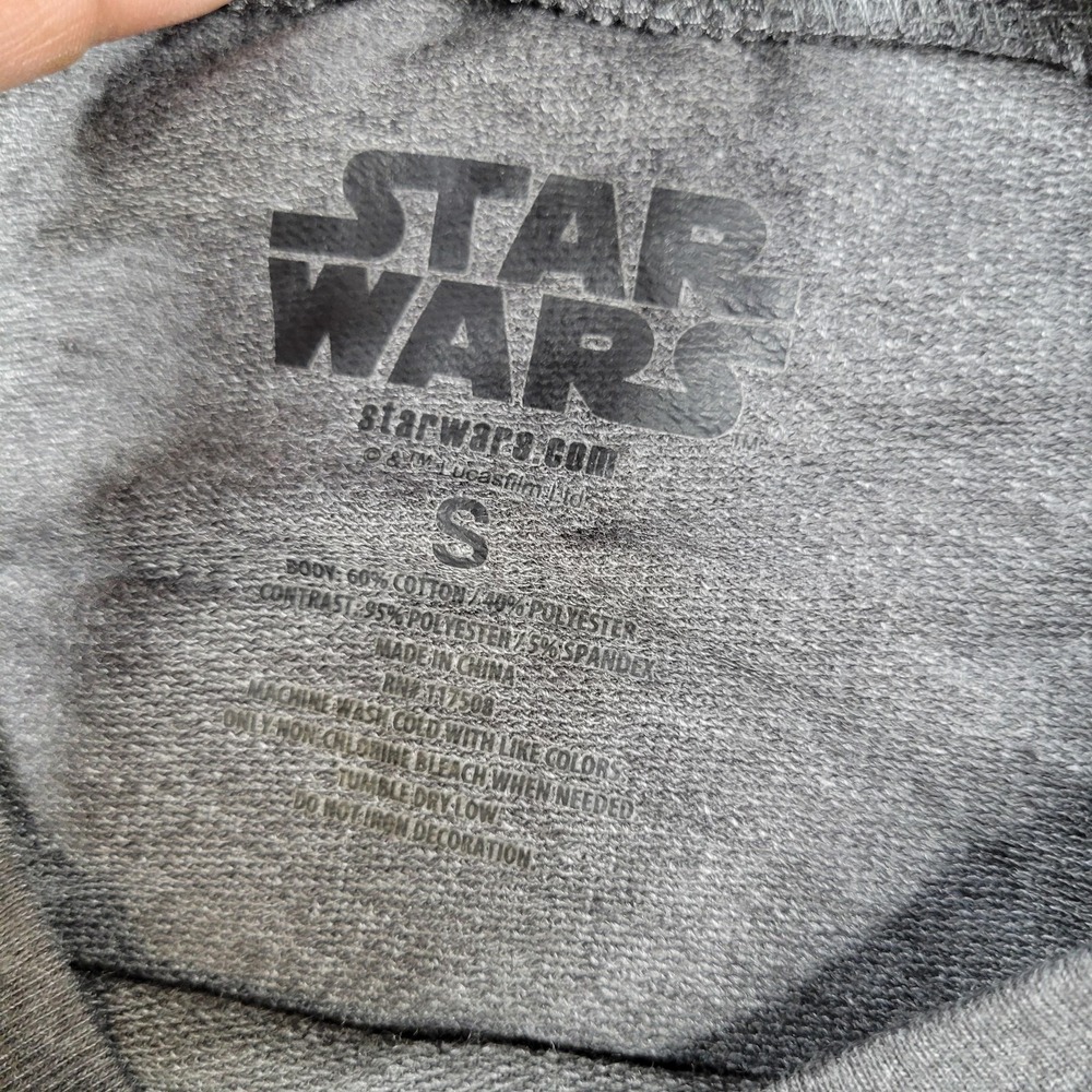 Star Wars Sweatshirt Womens Small Multicolor‎ Galaxy Darth Vader Raglan Pullover - Picture 2 of 6